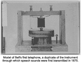 Model of Bell`s first telephone